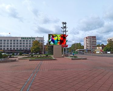 Экран на Центральной площади г.Новополоцк
