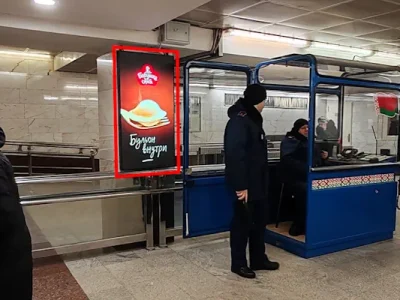 Экран ст.м. «Борисовский тракт» г.Минск